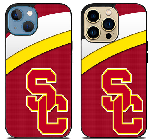 USC Trojans Stripe iPhone 14 | 14 Plus | 14 Pro | 14 Pro Max Case