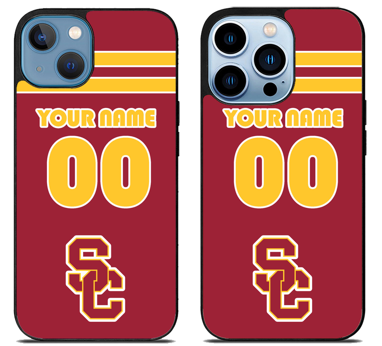Custom Personalized USC Trojans iPhone 13 | 13 Mini | 13 Pro | 13 Pro Max Case