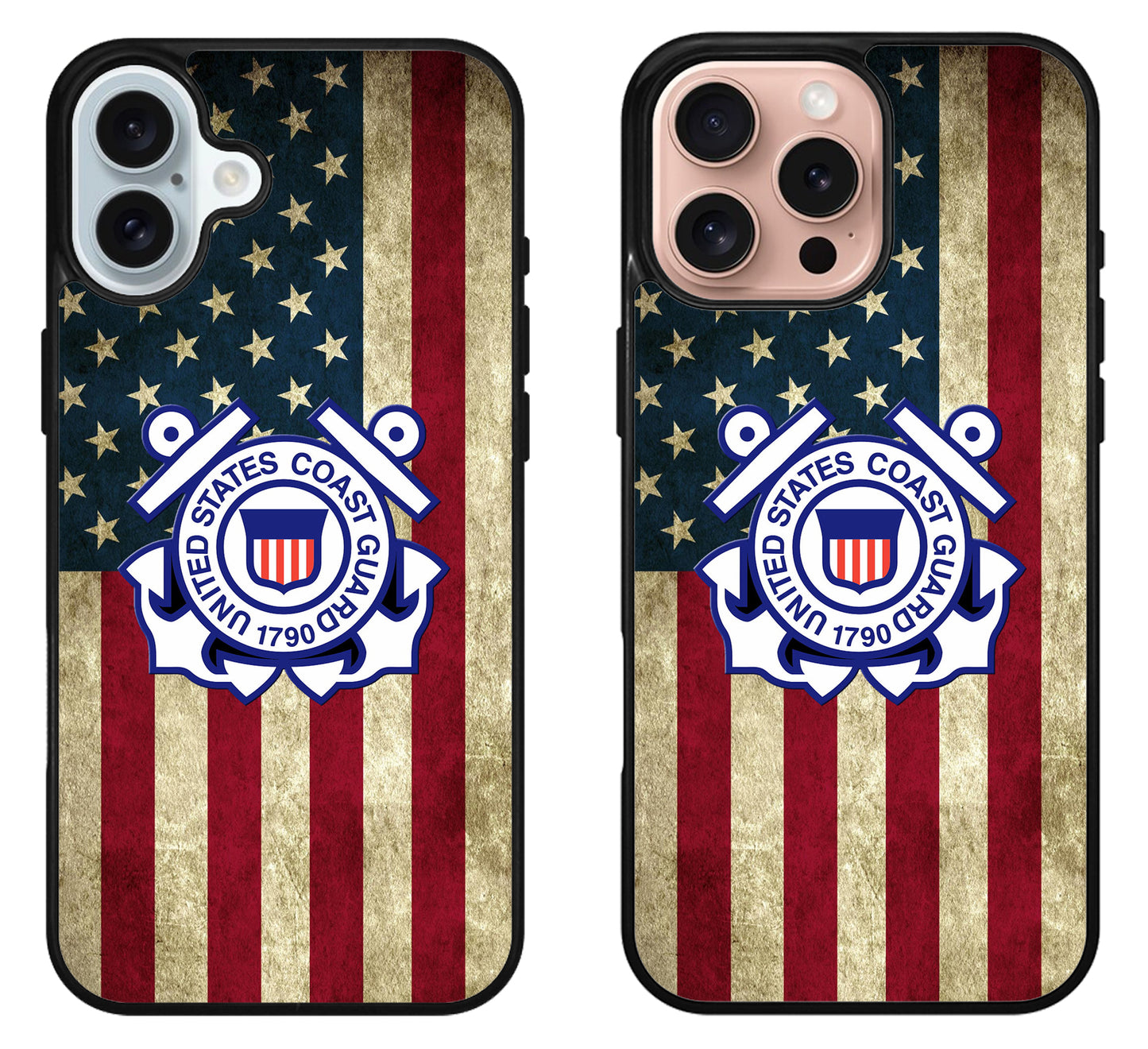 US Coast Guard Flag iPhone 16 | 16 Plus | 16 Pro | 16 Pro Max Case