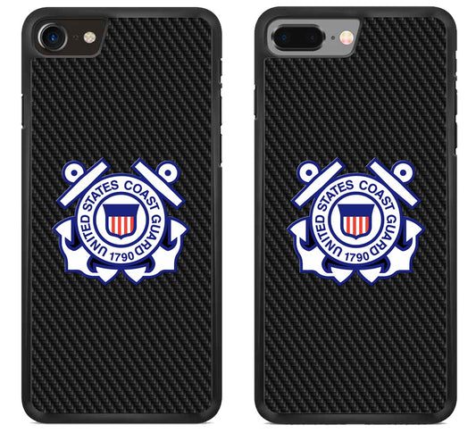 US Coast Guard Logo Carbon iPhone 8 | 8 Plus Case