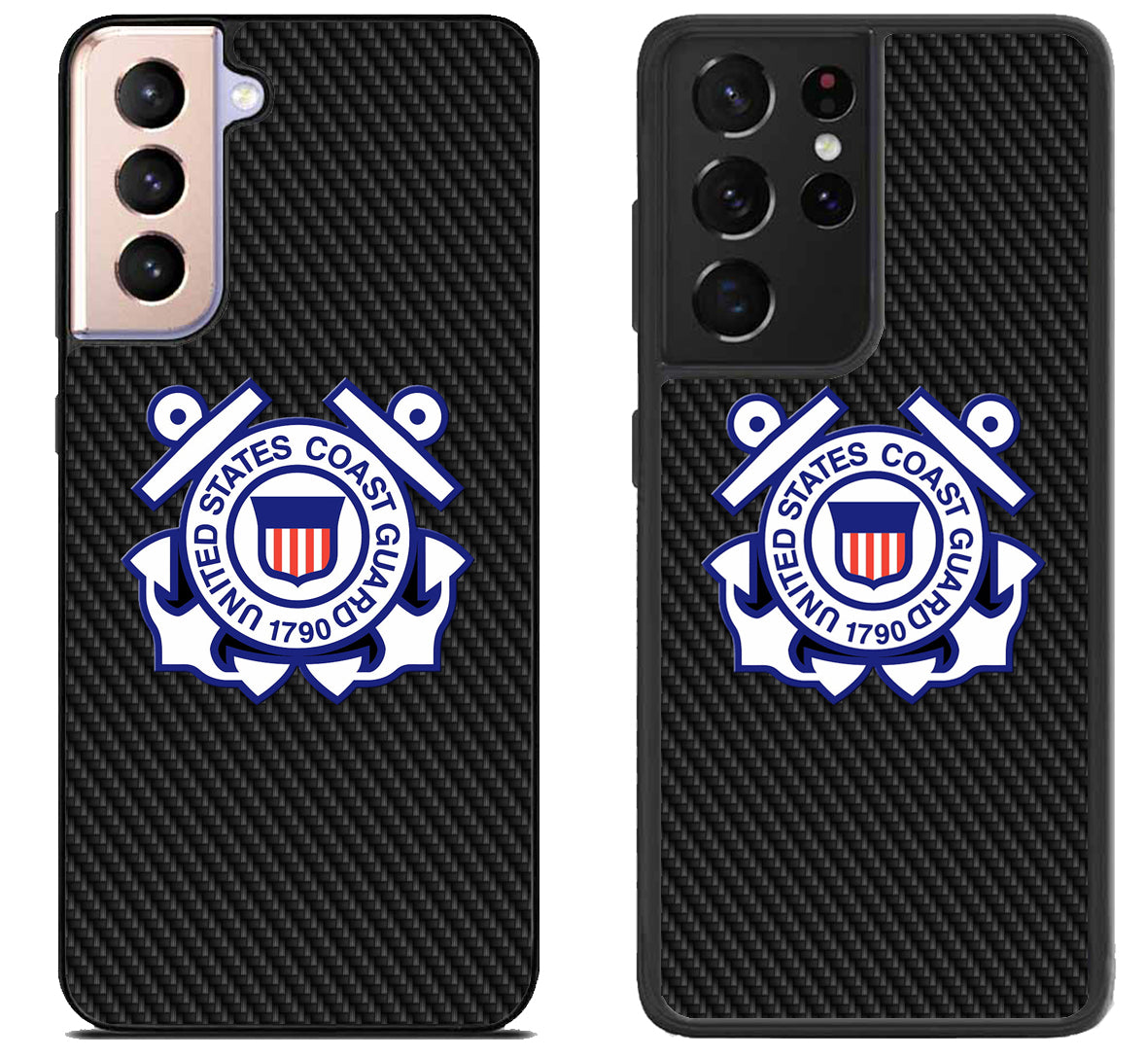 US Coast Guard Logo Carbon Samsung Galaxy S21 | S21 FE | S21+ | S21 Ultra Case