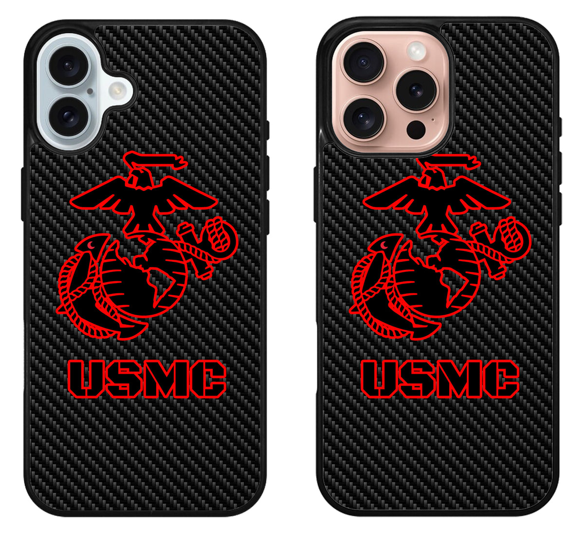 USMC Marine Corps Carbon iPhone 16 | 16 Plus | 16 Pro | 16 Pro Max Case