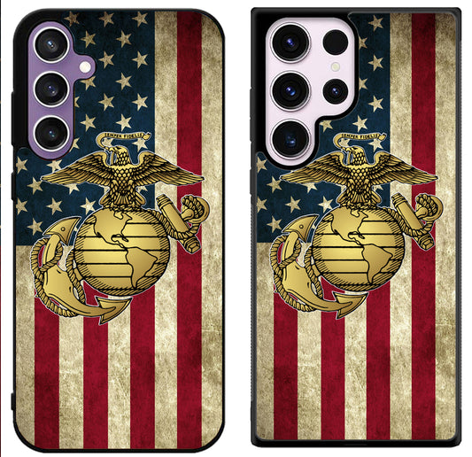 US Marine Corps Flag Samsung Galaxy S24 | S24+ | S24 Ultra Case