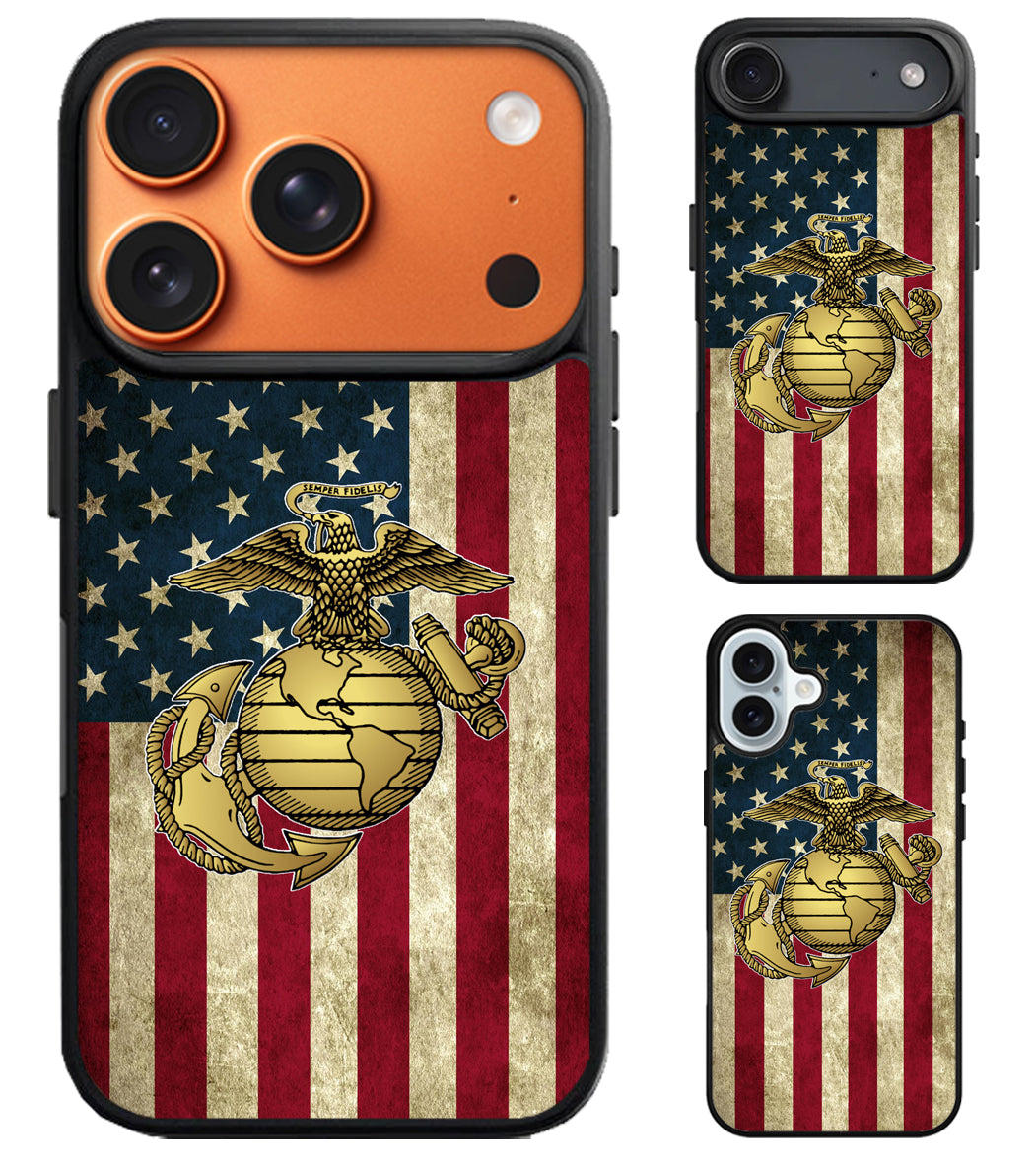US Marine Corps Flag iPhone Air | iPhone 17 | 17 Pro | 17 Pro Max Case