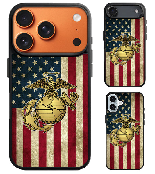 US Marine Corps Flag iPhone Air | iPhone 17 | 17 Pro | 17 Pro Max Case