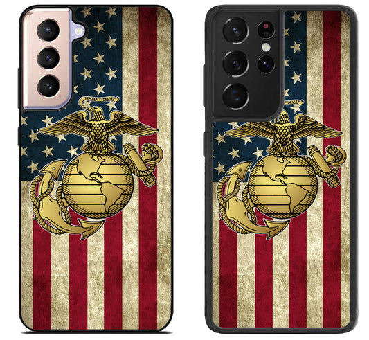 US Marine Corps Flag Samsung Galaxy S21 | S21 FE | S21+ | S21 Ultra Case