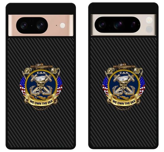 US Navy Military Carbon Google Pixel 8 | 8 Pro Case