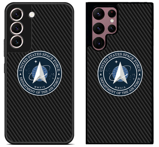 US Space Air Force Carbon Samsung Galaxy S22 | S22+ | S22 Ultra Case