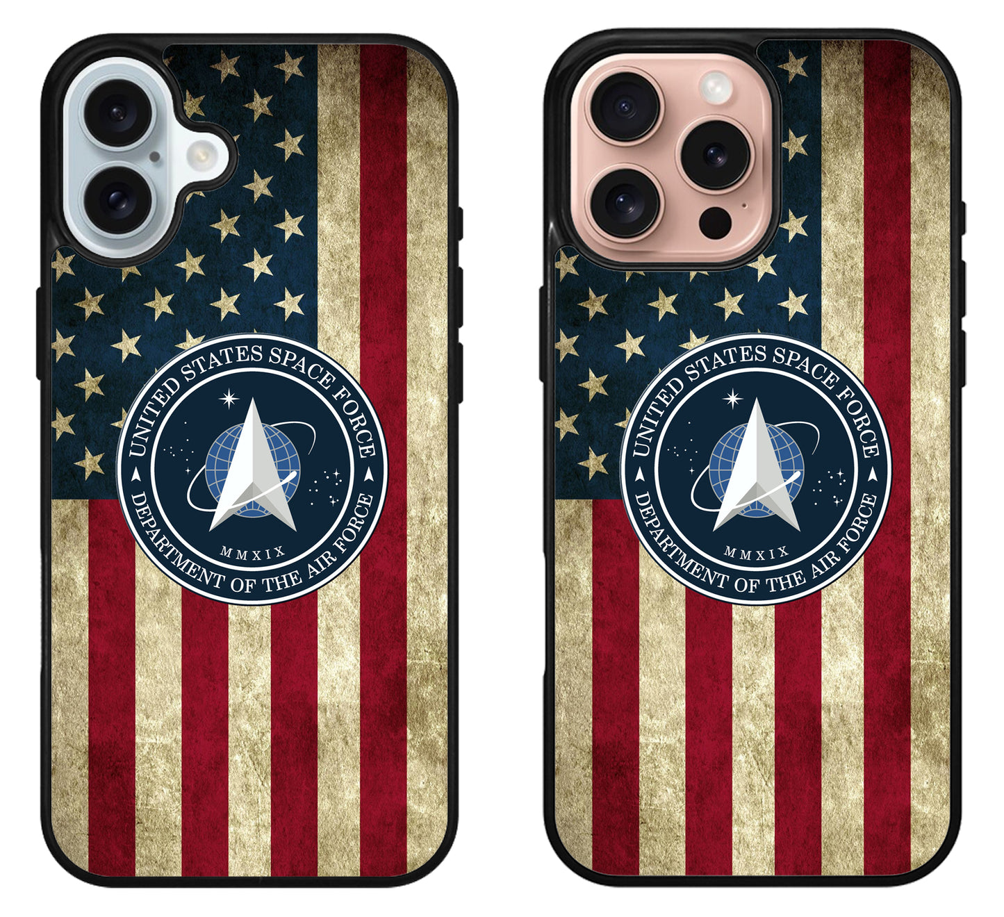 US Space Air Force Flag iPhone 16 | 16 Plus | 16 Pro | 16 Pro Max Case