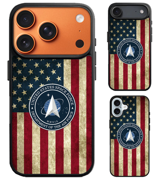 US Space Air Force Flag iPhone Air | iPhone 17 | 17 Pro | 17 Pro Max Case