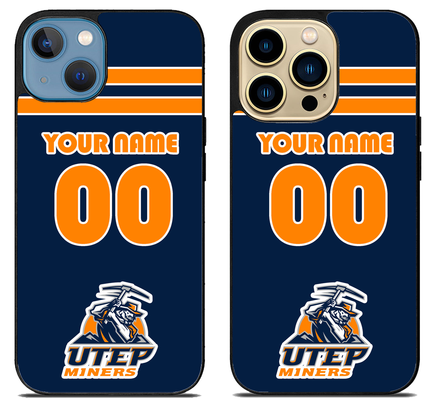 Custom Personalized UTEP Miners iPhone 14 | 14 Plus | 14 Pro | 14 Pro Max Case