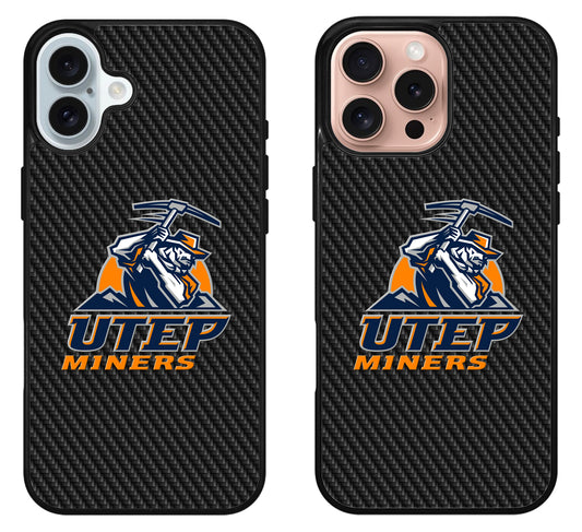 UTEP Miners Carbon iPhone 16 | 16 Plus | 16 Pro | 16 Pro Max Case