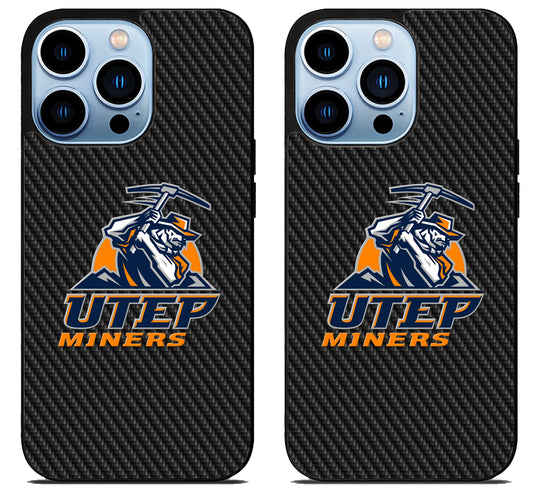 UTEP Miners Carbon iPhone 15 Pro | iPhone 15 Pro Max Case