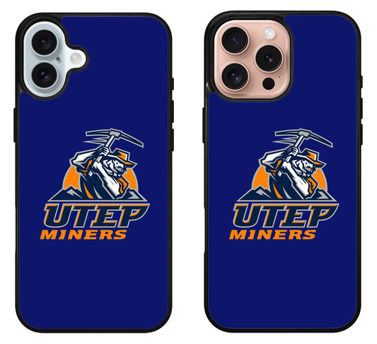 UTEP Miners Logo iPhone 16 | 16 Plus | 16 Pro | 16 Pro Max Case