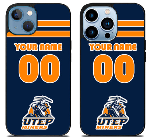 Custom Personalized UTEP Miners iPhone 13 | 13 Mini | 13 Pro | 13 Pro Max Case
