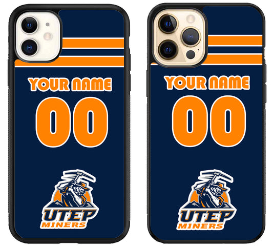 Custom Personalized UTEP Miners iPhone 12 | 12 Mini | 12 Pro | 12 Pro Max Case