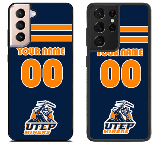 Custom Personalized UTEP Miners Samsung Galaxy S21 | S21 FE | S21+ | S21 Ultra Case