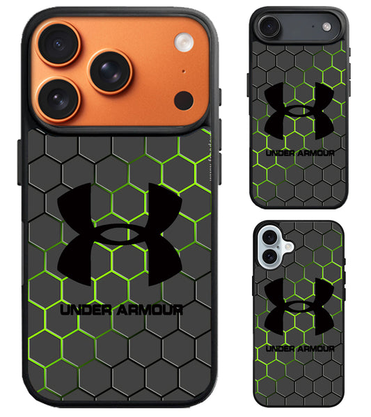 Under Armour Black Hexagon iPhone Air | iPhone 17 | 17 Pro | 17 Pro Max Case