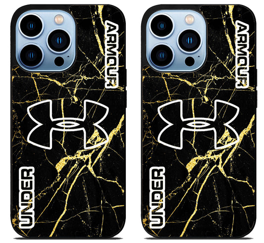 Under Armour Black Marble iPhone 15 Pro | iPhone 15 Pro Max Case