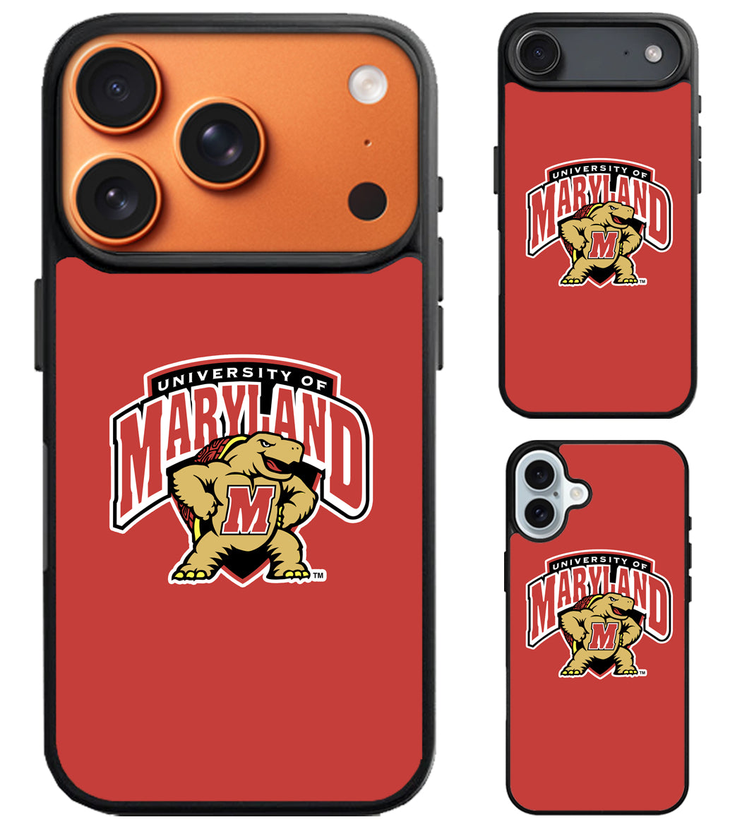University Maryland Terrapins Logo iPhone Air | iPhone 17 | 17 Pro | 17 Pro Max Case
