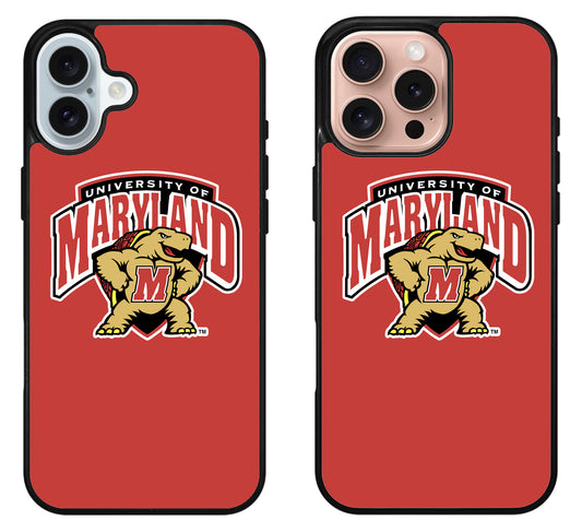 University Maryland Terrapins Logo iPhone 16 | 16 Plus | 16 Pro | 16 Pro Max Case