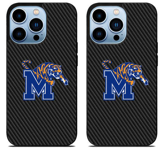 University Memphis Tigers Carbon iPhone 15 Pro | iPhone 15 Pro Max Case