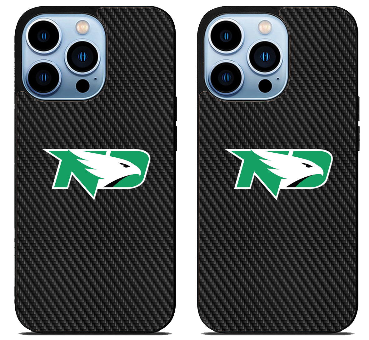 University North Dakota Fighting Hawks Carbon iPhone 15 Pro | iPhone 15 Pro Max Case