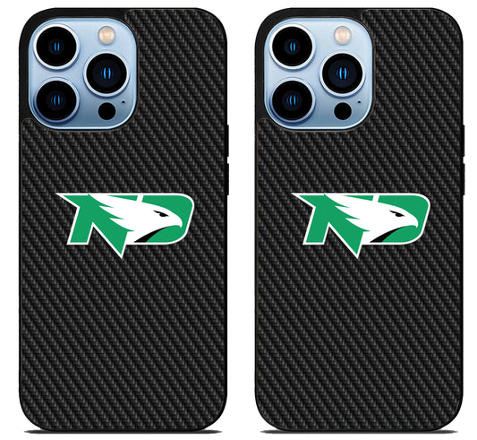 University North Dakota Fighting Hawks Carbon iPhone 15 Pro | iPhone 15 Pro Max Case