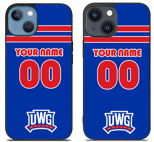Custom Personalized University of West Georgia Wolves iPhone 15 | iPhone 15 Plus Case