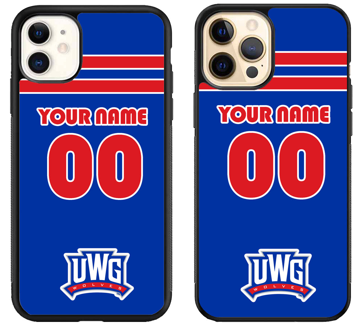 Custom Personalized University of West Georgia Wolves iPhone 12 | 12 Mini | 12 Pro | 12 Pro Max Case