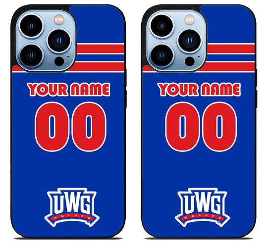 Custom Personalized University of West Georgia Wolves iPhone 15 Pro | iPhone 15 Pro Max Case