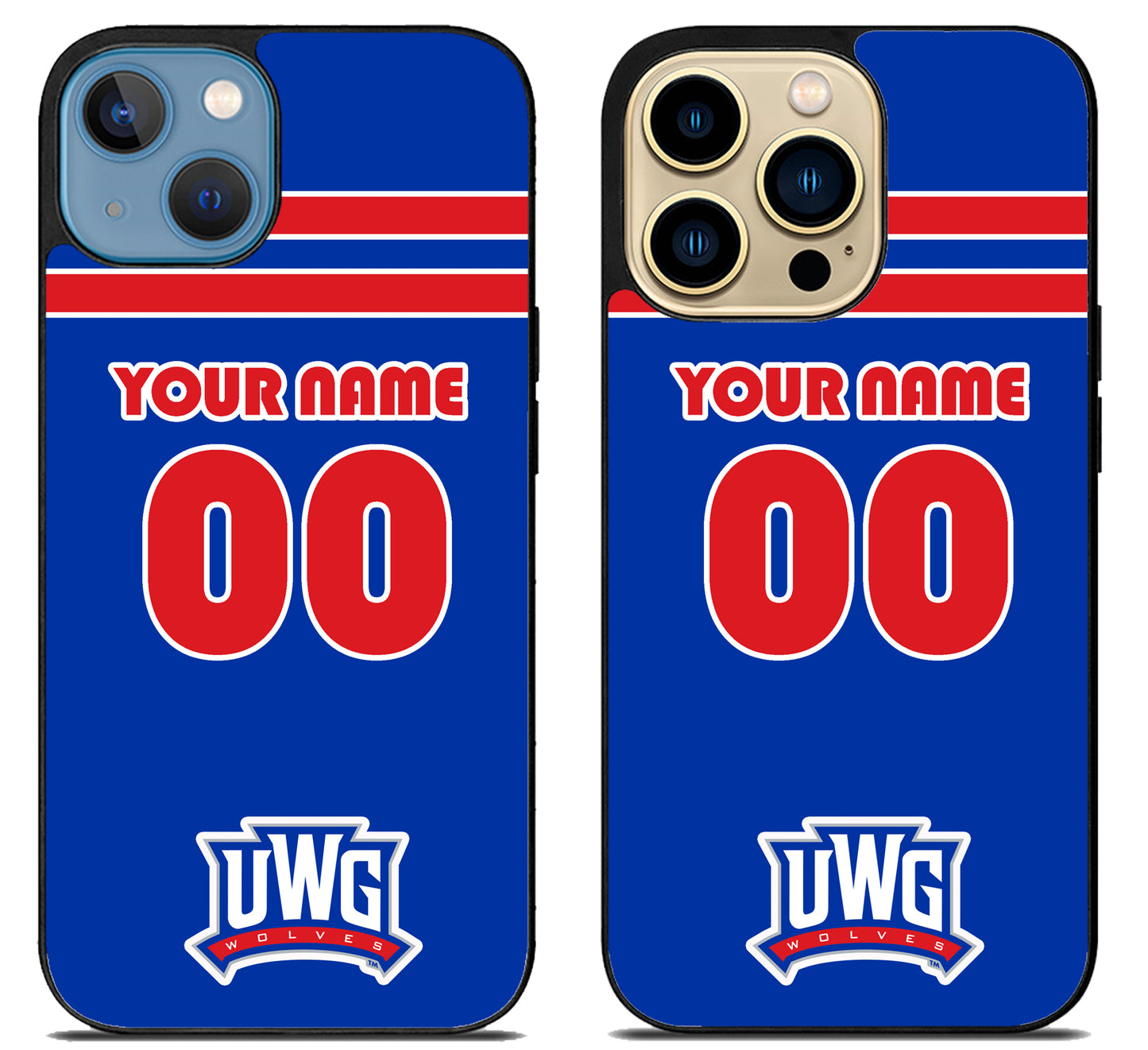Custom Personalized University of West Georgia Wolves iPhone 14 | 14 Plus | 14 Pro | 14 Pro Max Case