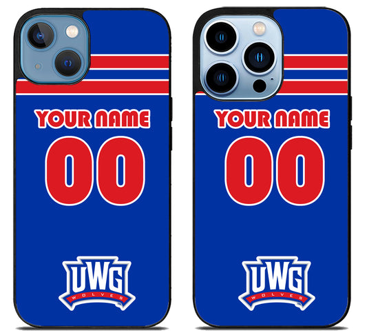 Custom Personalized University of West Georgia Wolves iPhone 13 | 13 Mini | 13 Pro | 13 Pro Max Case