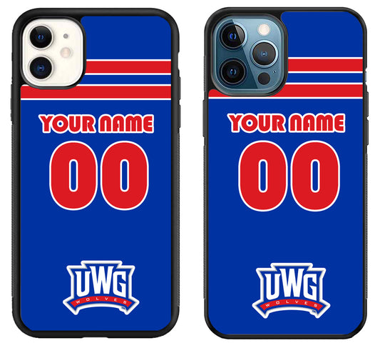 Custom Personalized University of West Georgia Wolves iPhone 11 | 11 Pro | 11 Pro Max Case