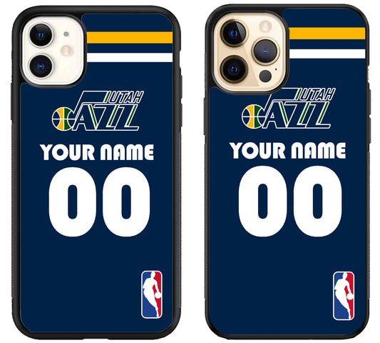 Custom Personalized Utah Jazz NBA iPhone 12 | 12 Mini | 12 Pro | 12 Pro Max Case