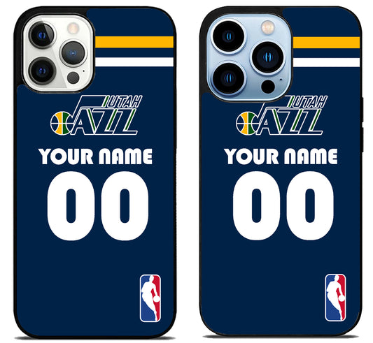 Custom Personalized Utah Jazz NBA iPhone 15 Pro | iPhone 15 Pro Max Case