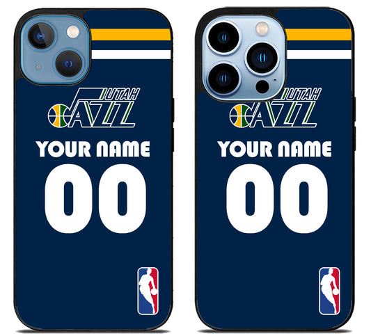 Custom Personalized Utah Jazz NBA iPhone 13 | 13 Mini | 13 Pro | 13 Pro Max Case