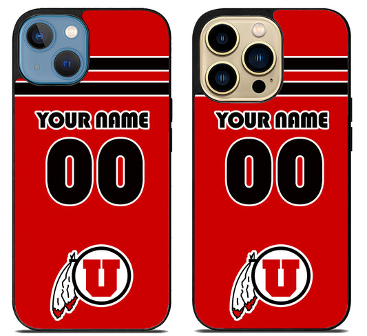 Custom Personalized Utah Utes iPhone 14 | 14 Plus | 14 Pro | 14 Pro Max Case