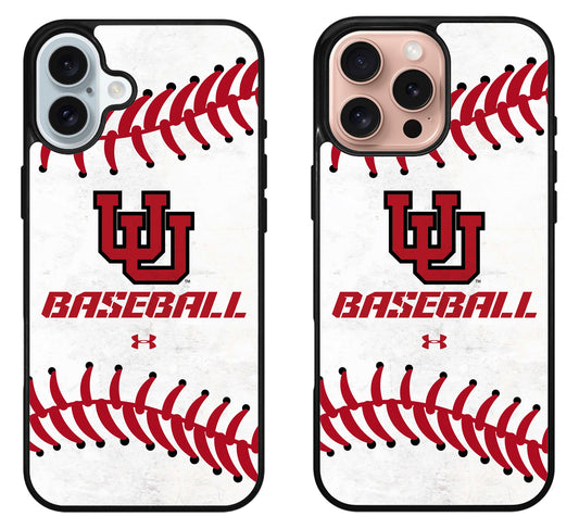 Utah Utes Baseball iPhone 16 | 16 Plus | 16 Pro | 16 Pro Max Case