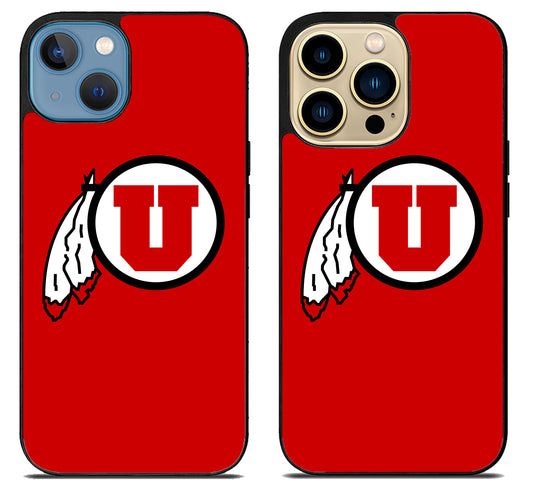 Utah Utes Logo Red iPhone 14 | 14 Plus | 14 Pro | 14 Pro Max Case