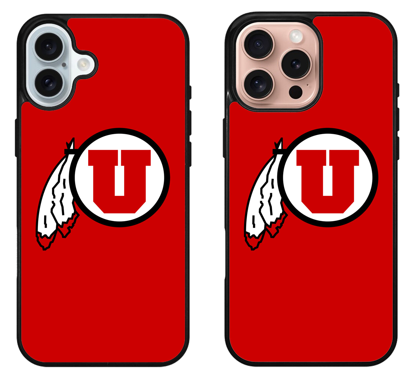 Utah Utes Logo Red iPhone 16 | 16 Plus | 16 Pro | 16 Pro Max Case