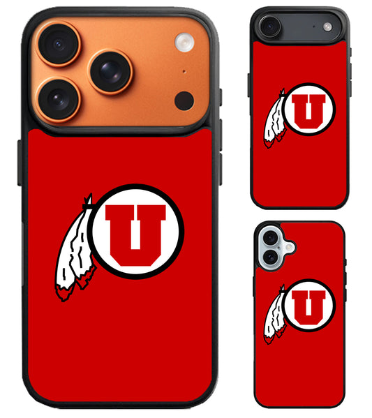Utah Utes Logo Red iPhone Air | iPhone 17 | 17 Pro | 17 Pro Max Case