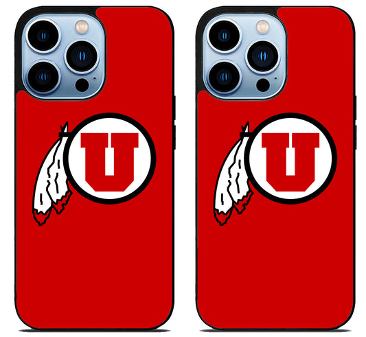 Utah Utes Logo Red iPhone 15 Pro | iPhone 15 Pro Max Case