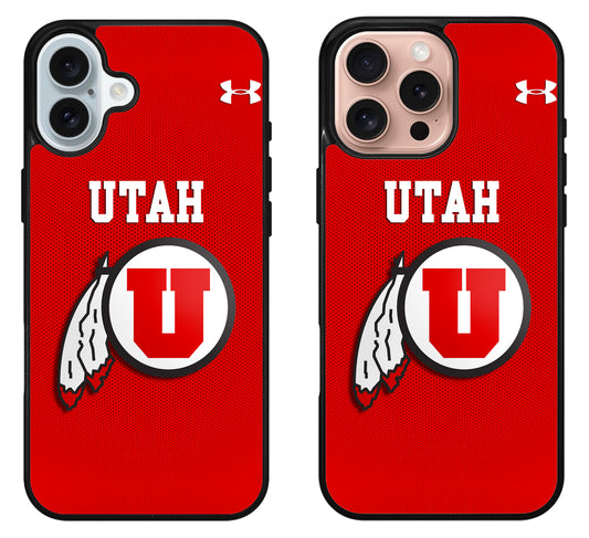 Utah Utes Red iPhone 16 | 16 Plus | 16 Pro | 16 Pro Max Case