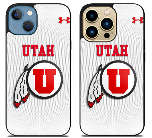 Utah Utes White iPhone 14 | 14 Plus | 14 Pro | 14 Pro Max Case