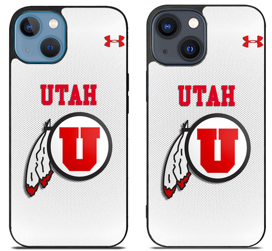 Utah Utes White iPhone 15 | iPhone 15 Plus Case