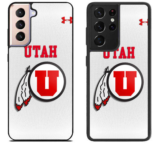 Utah Utes White Samsung Galaxy S21 | S21 FE | S21+ | S21 Ultra Case