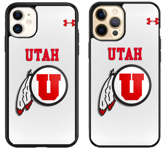 Utah Utes White iPhone 12 | 12 Mini | 12 Pro | 12 Pro Max Case