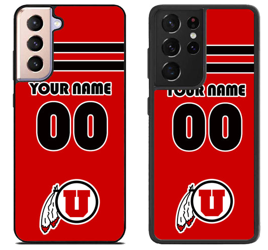 Custom Personalized Utah Utes Samsung Galaxy S21 | S21 FE | S21+ | S21 Ultra Case