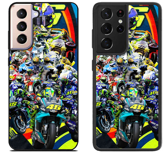 Valentino Rossi Collage Samsung Galaxy S21 | S21 FE | S21+ | S21 Ultra Case